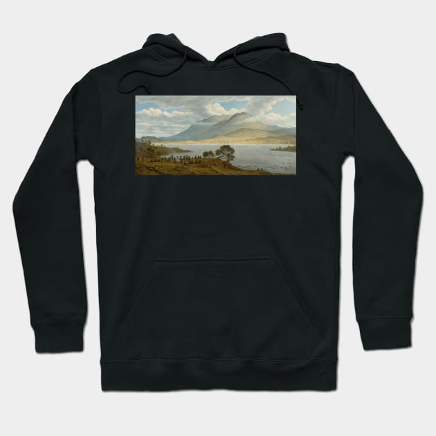 mount wellington and hobart town from kangaroo point 1834 - John Glover Hoodie by Kollagio